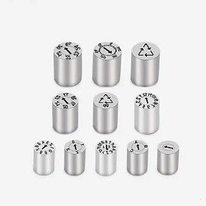 DME-Standard-Datumstempel. Ersetzbare Schimmel-Datumsanzeigen und markierte Pins.